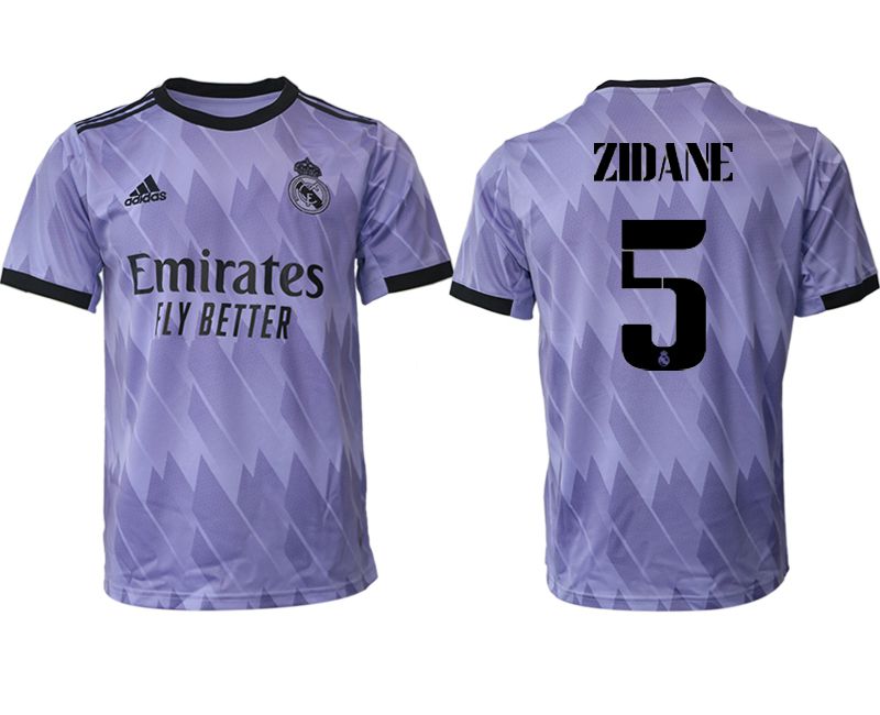 Men 2022-2023 Club Real Madrid away aaa version purple #5 Soccer Jersey
